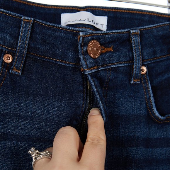 LOFT Curvy Skinny Jeans Women's Size 28 - Picture 4 of 7